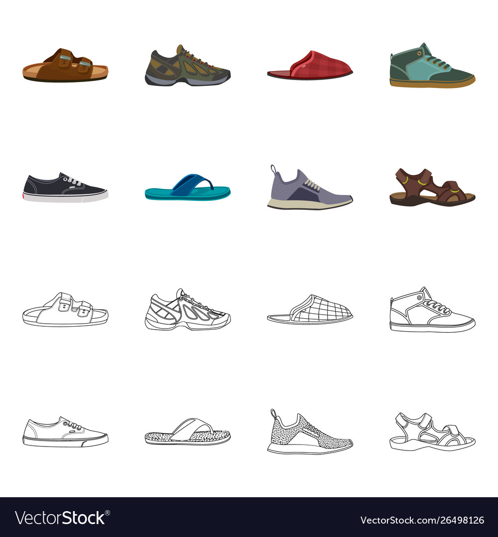 Shoe and footwear logo Royalty Free Vector Image