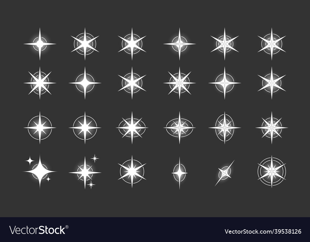 Stars a set of editable icons the radiance