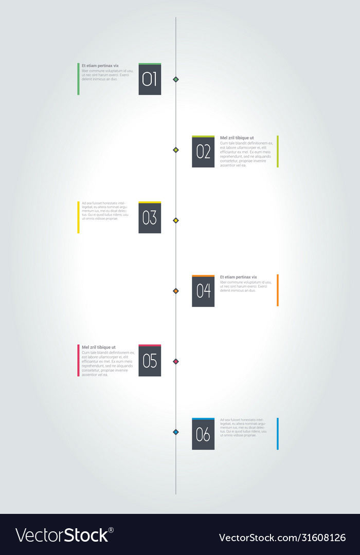 Timeline infographic scheme template diagram Vector Image