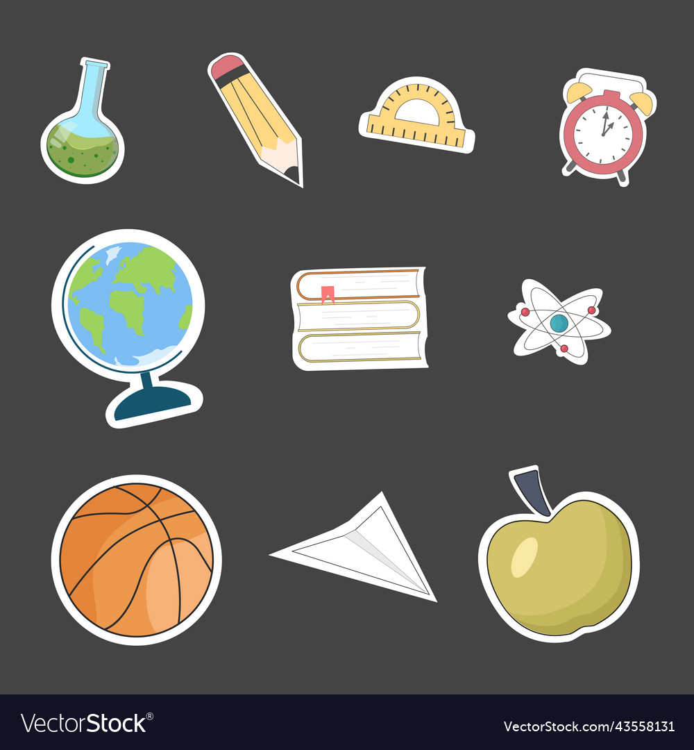 Back to school set sticker