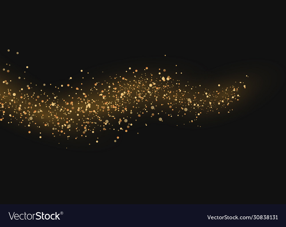 Beautiful Yellow Dust Royalty Free Vector Image