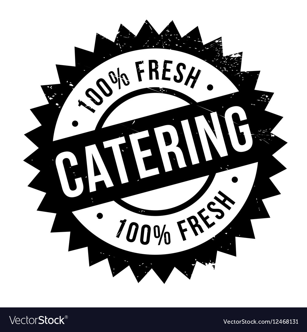 Catering Stempel Gummi Grunge