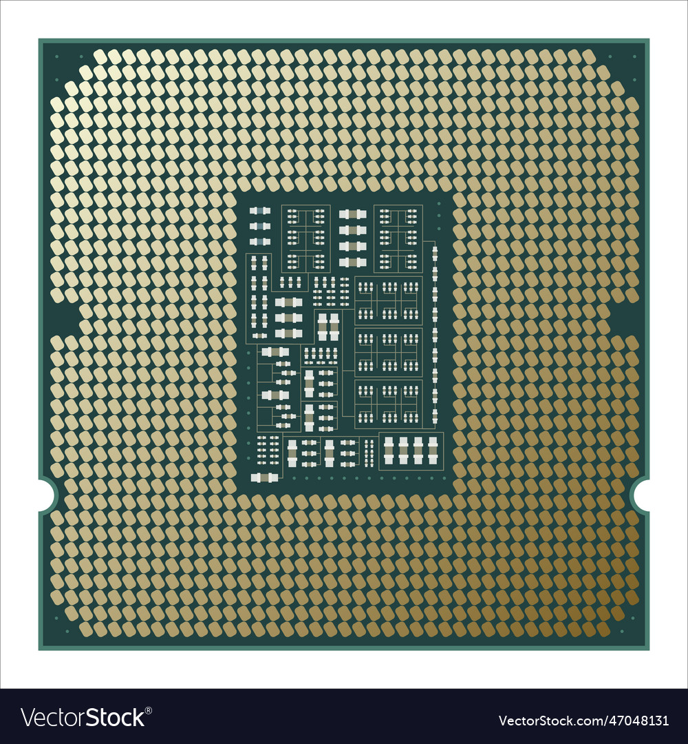 Chip cpu design perfect for concepts vector image Chip cpu design perfect for concepts