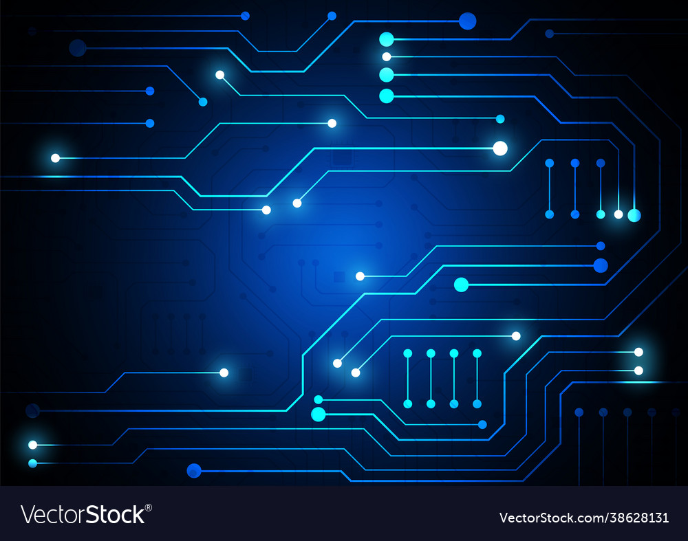 Circuit technology background with hi-tech digital vector image Circuit technology background with hi-tech digital