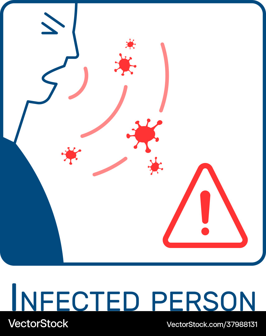 Coronavirus flat icon Royalty Free Vector Image