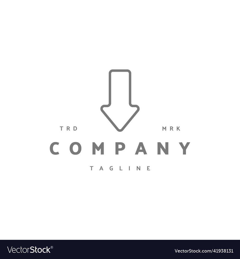 Down arrow premium icon sign symbol