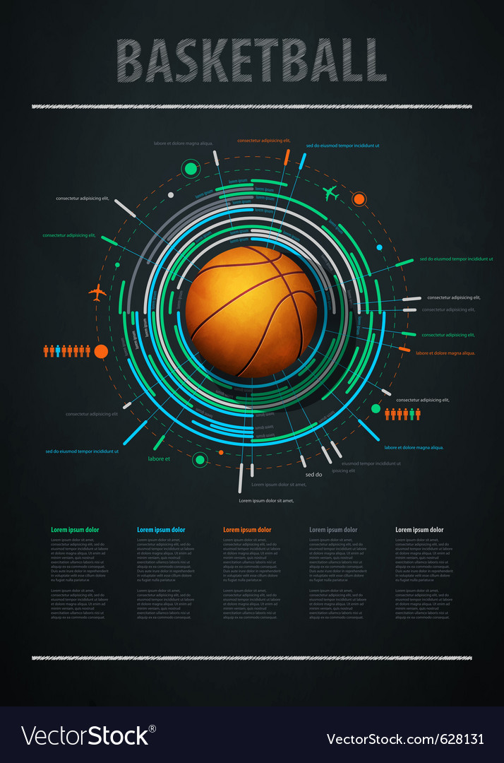 Basketball Infographic Sport Game Charts Stock Vector vrogue.co