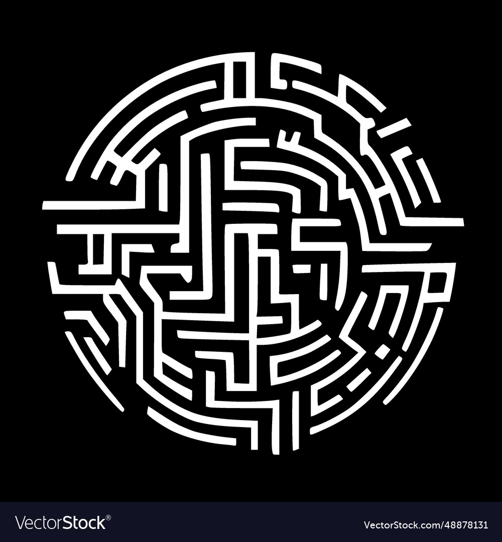 Mazes - minimalist and simple silhouette