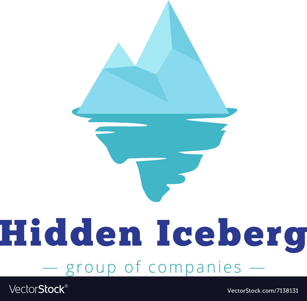 Minimalistic iceberg logo