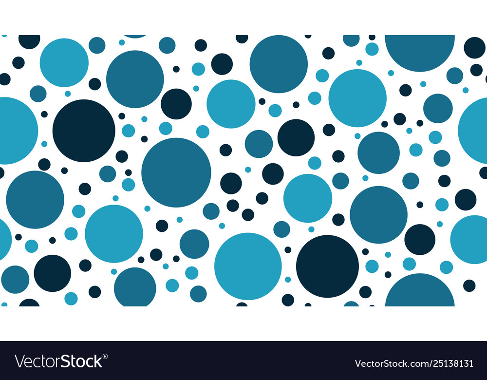 Seamless repeating pattern colored circles vector image Seamless repeating pattern colored circles