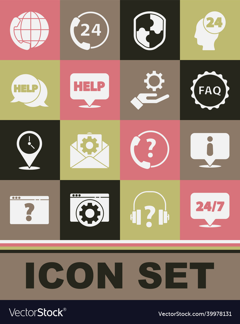 Set clock 24 hours information label with text vector image Set clock 24 hours information label with text