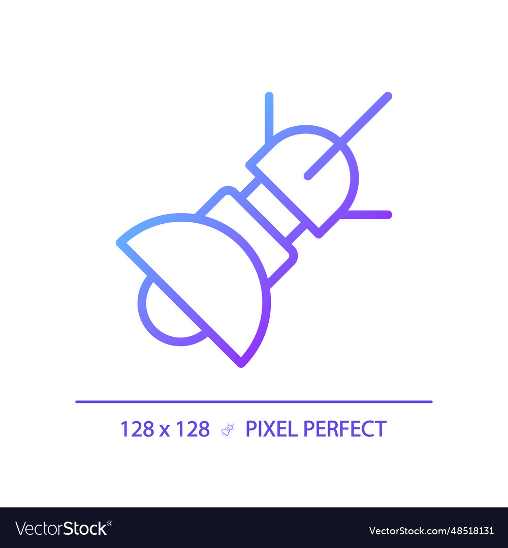 Space based radar pixel perfect gradient linear vector image Space based radar pixel perfect gradient linear