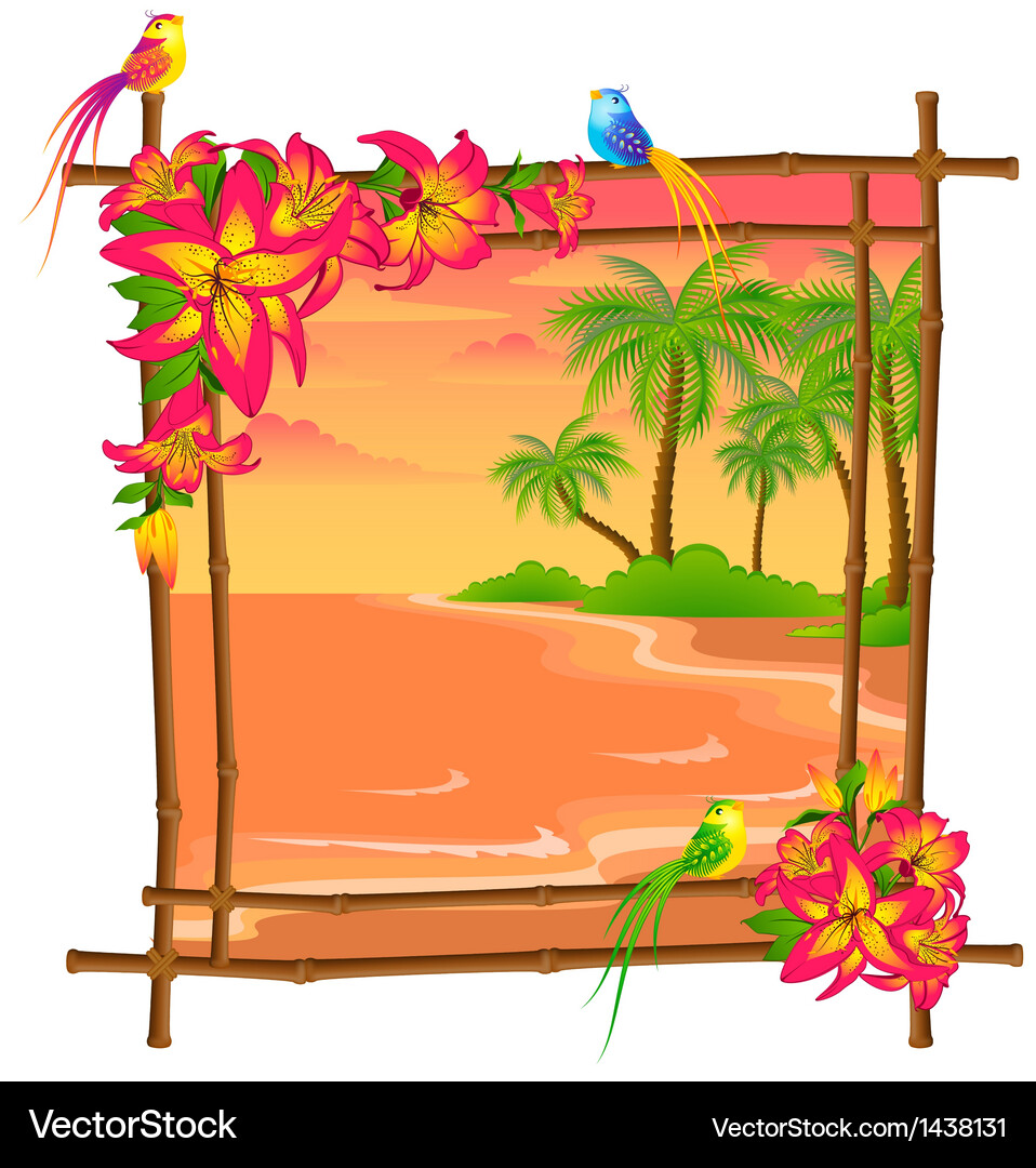 Summer frame Royalty Free Vector Image - VectorStock