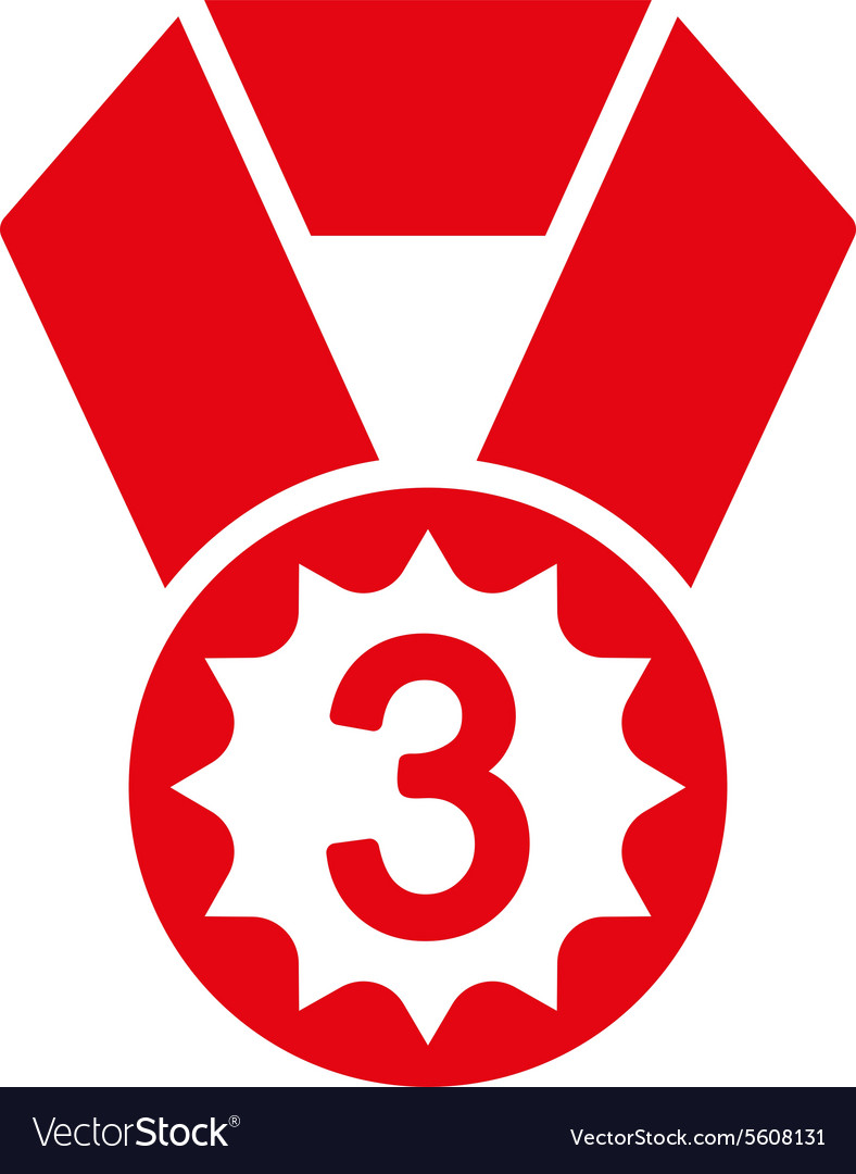 Third place icon from competition success