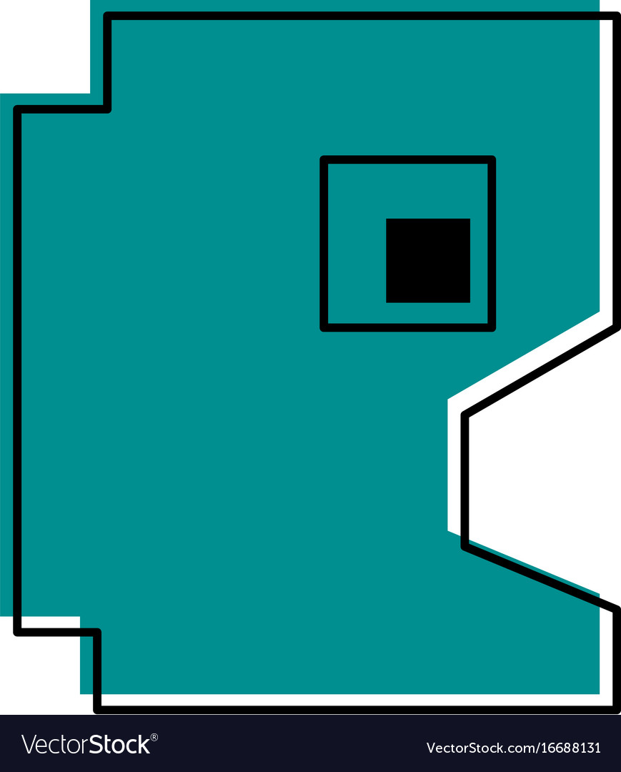 Videogame pixel character icon image