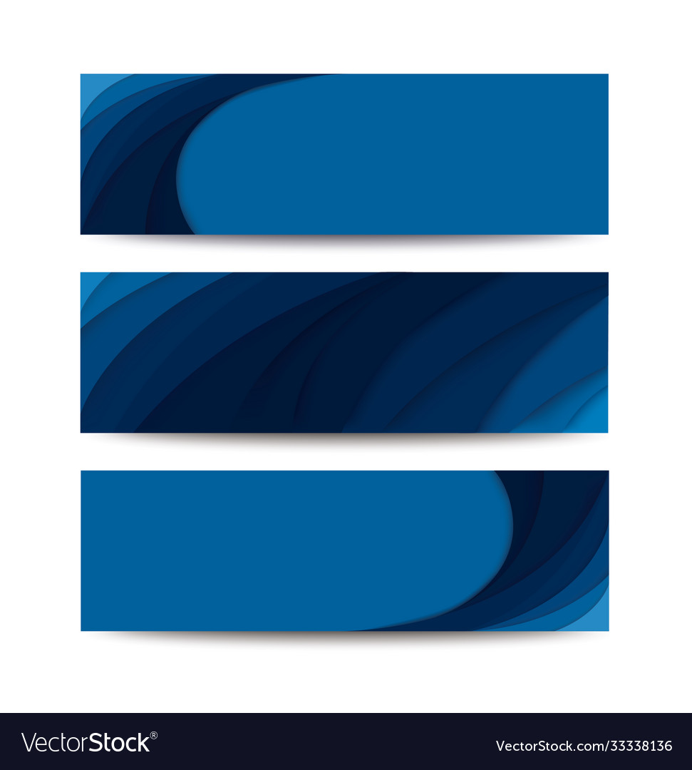 Blue curve template background Vector Image Blue curve template background