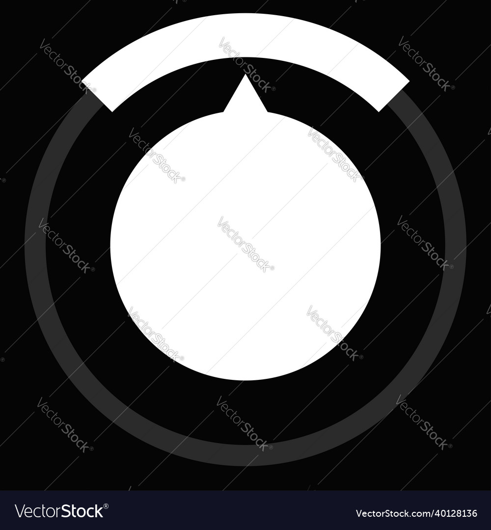 Gauge meter dial icon with different number Vector Image Gauge meter dial icon with different number