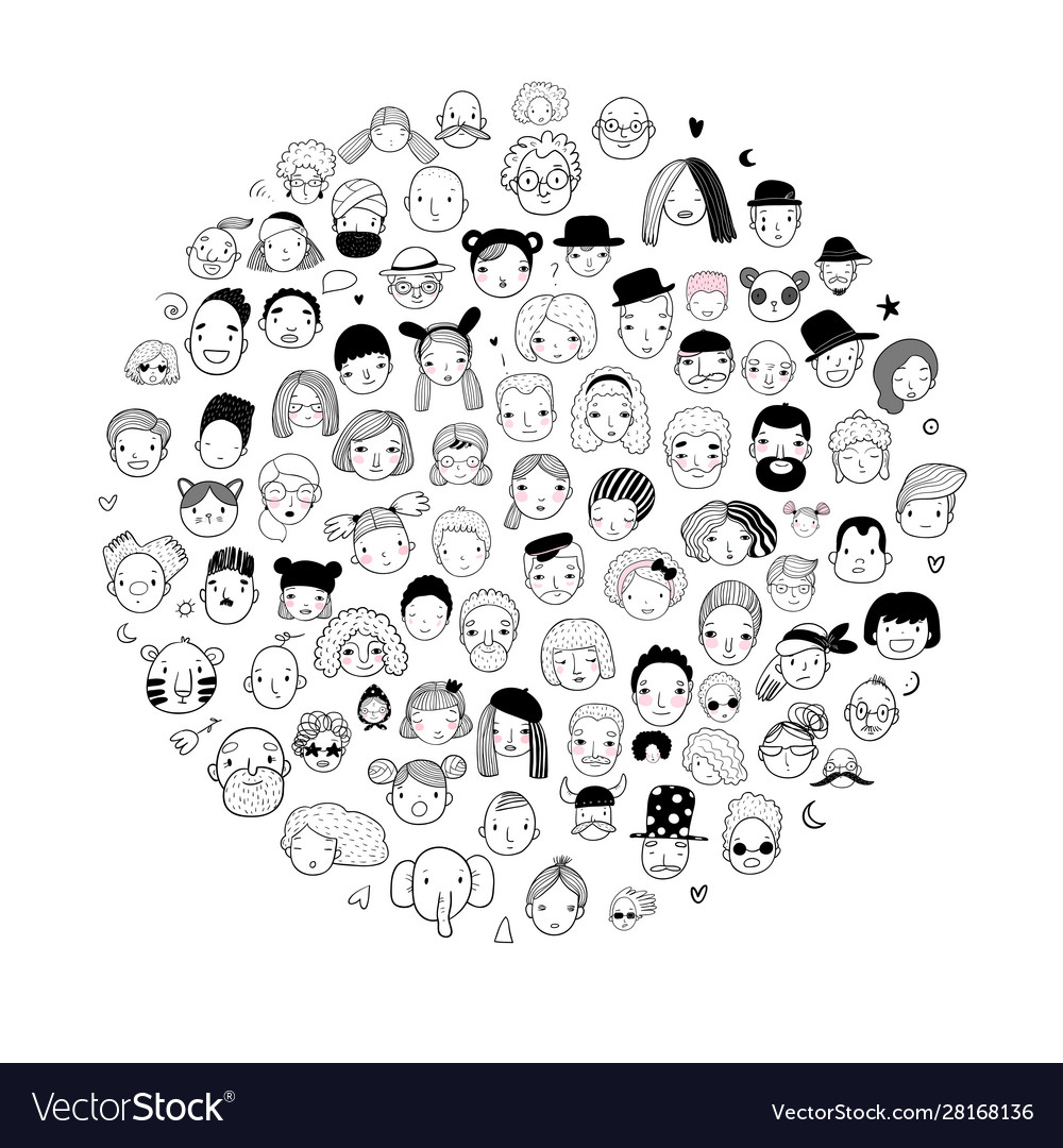 Pattern with graphical faces