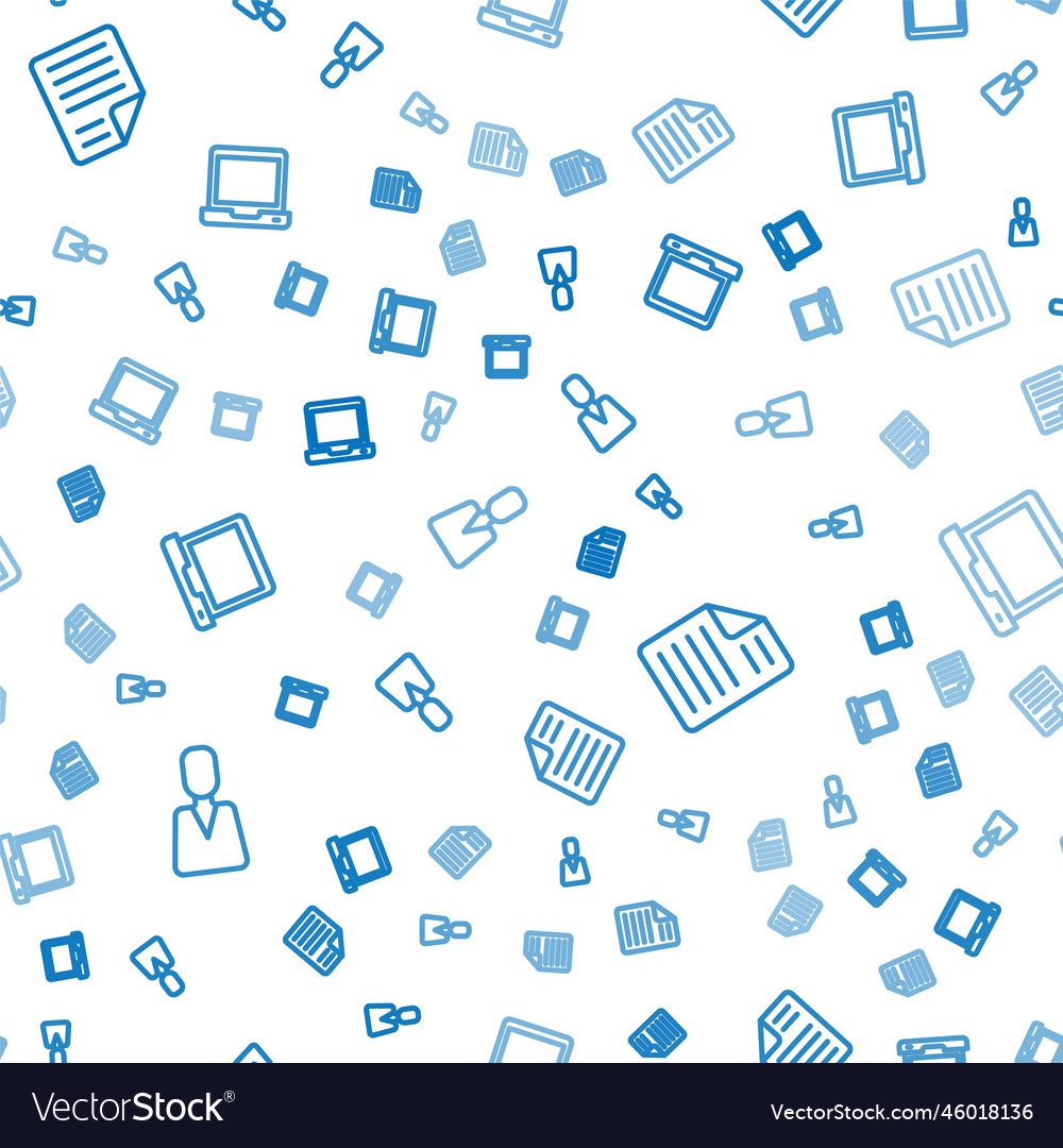 Set line employee file document and laptop