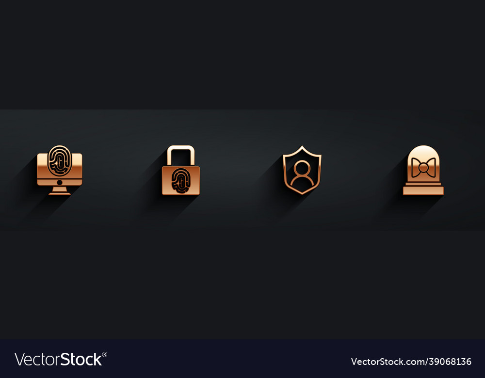 Set monitor with fingerprint lock