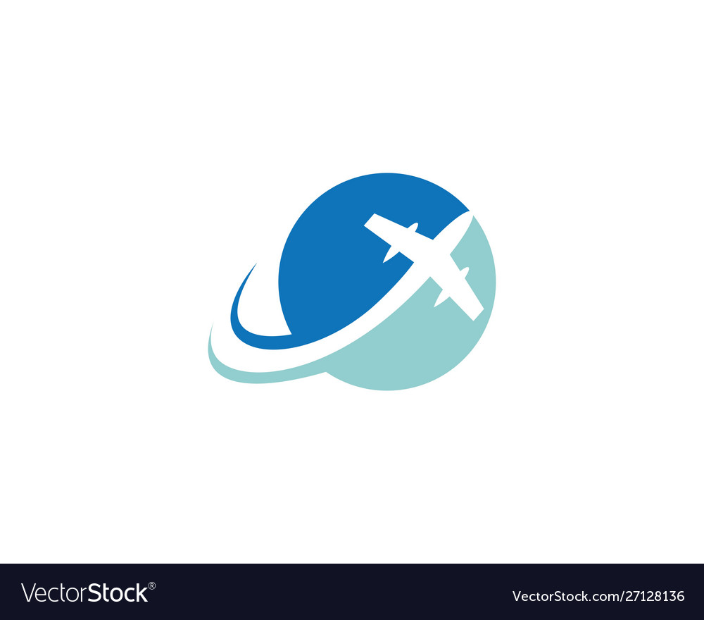 Travel logo template icon Royalty Free Vector Image