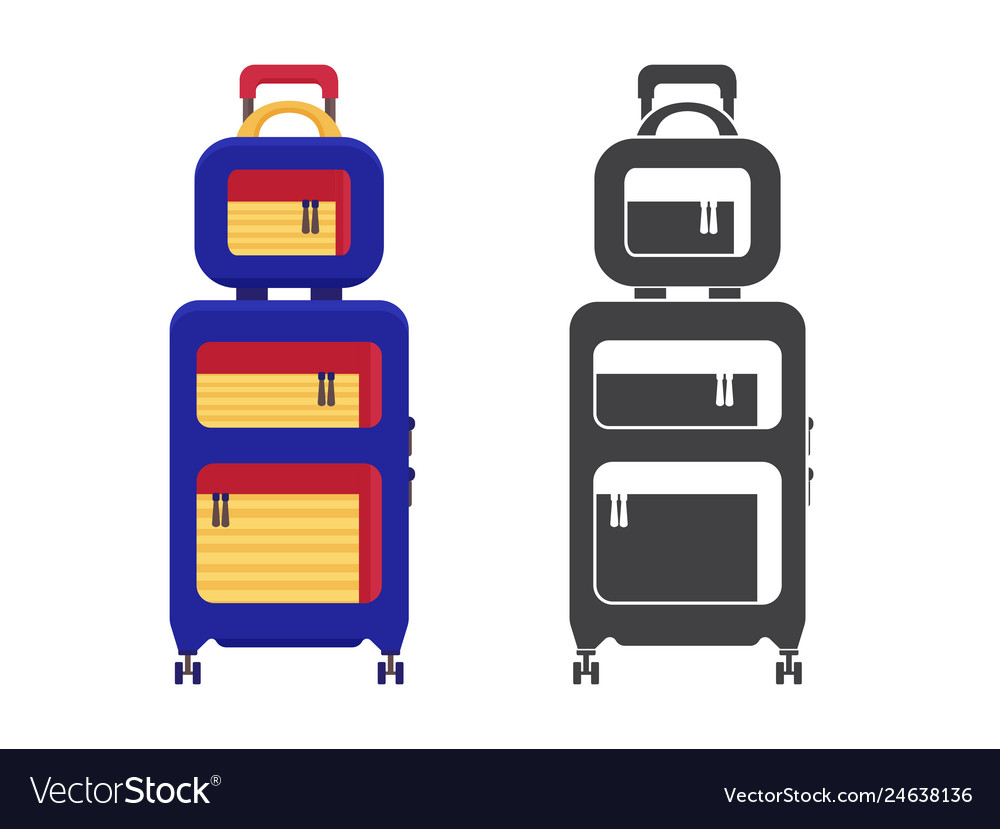 Travel suitcase icon Royalty Free Vector Image