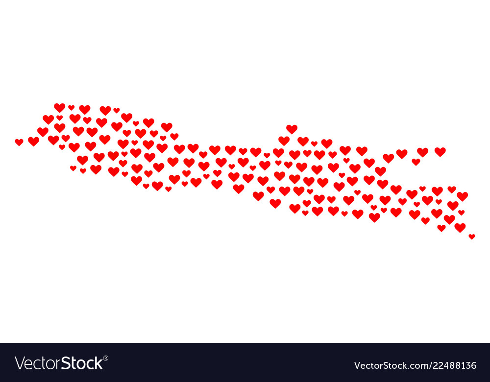 Valentine mosaic map of java island