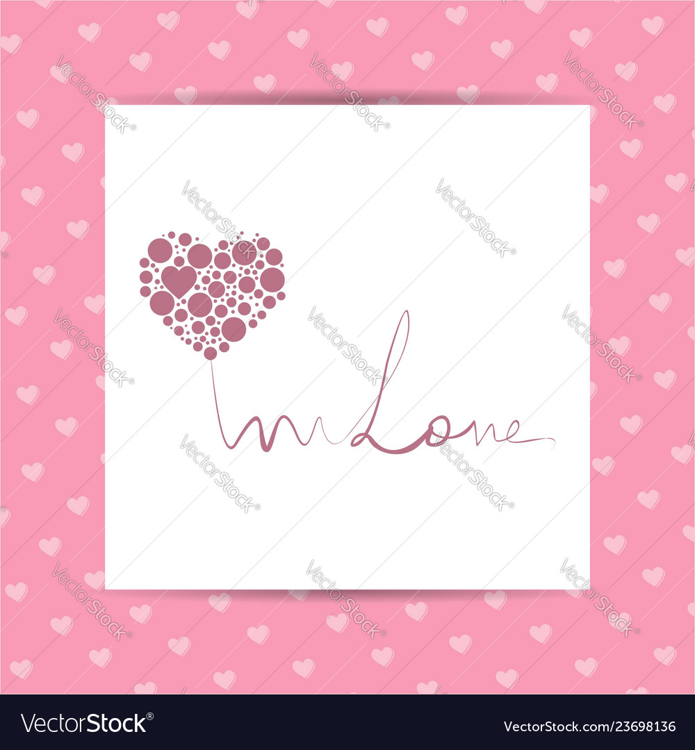 Valentines day background with icon set pattern vector image Valentines day background with icon set pattern