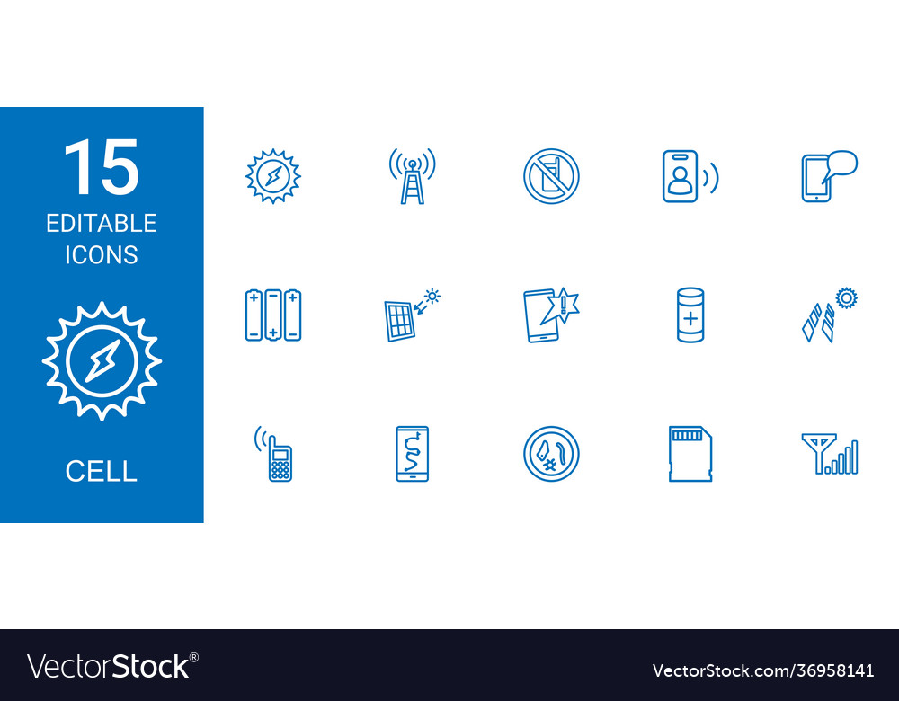 15 cell icons