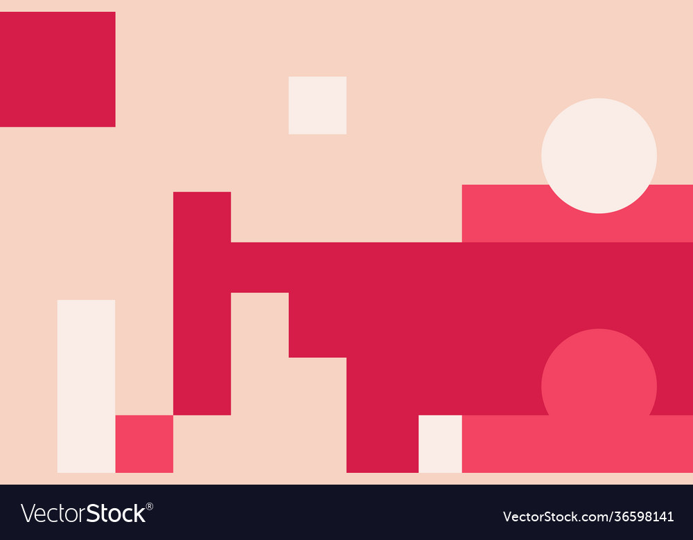 Deconstructed abstract pattern design vector image Deconstructed abstract pattern design