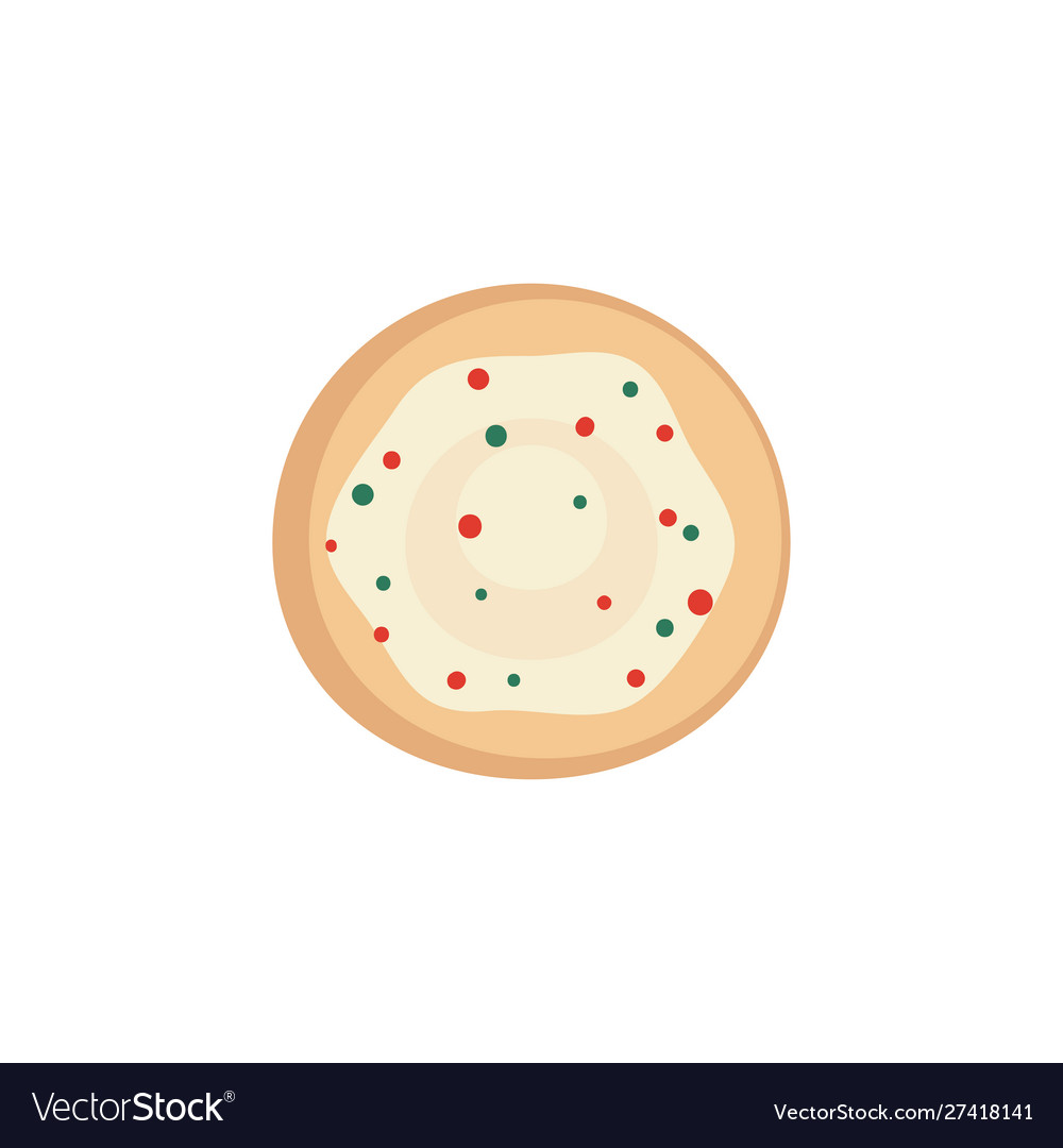 Delicious cookies with christmas decoration