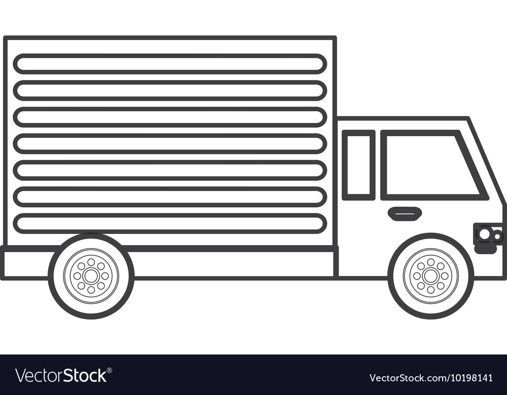 Delivery cargo truck icon