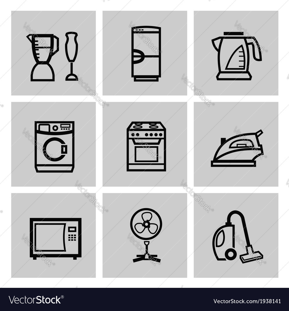 Electronics icon set Royalty Free Vector Image