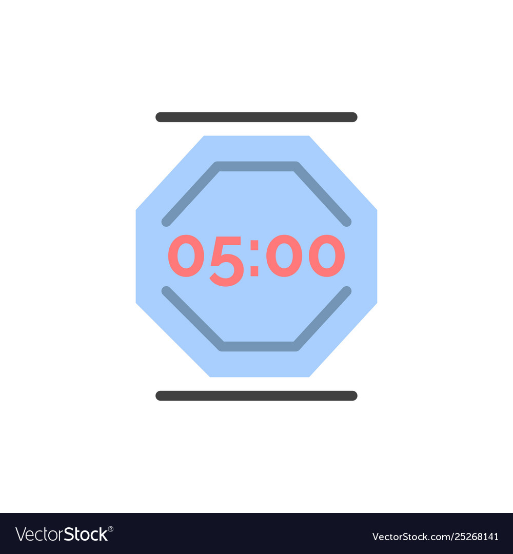 Stop work rest working flat color icon