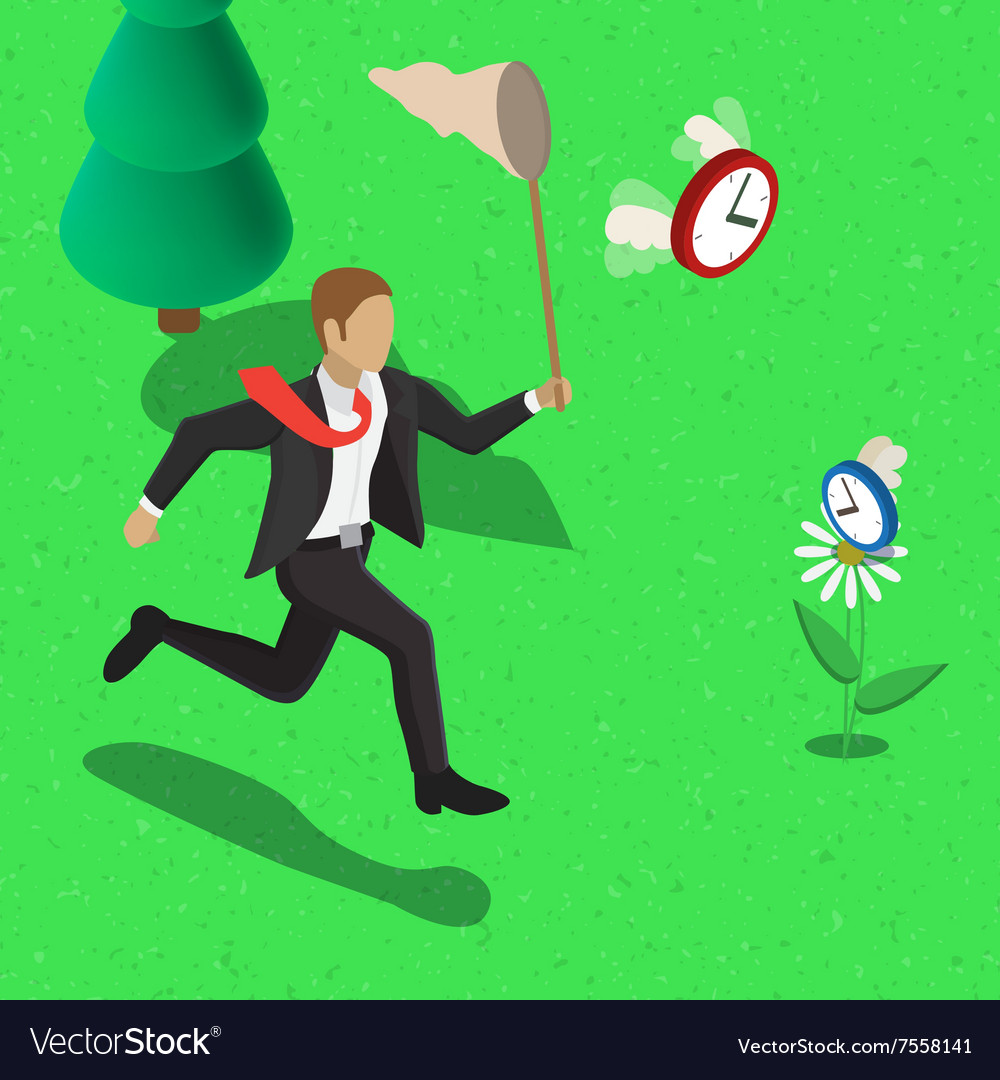 Time management concept Royalty Free Vector Image