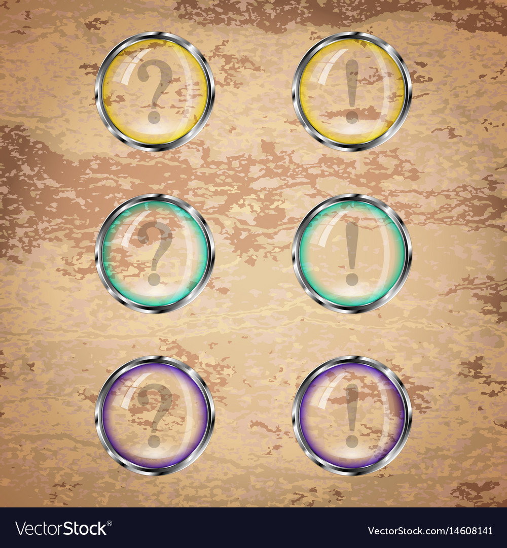 Transparent round buttons