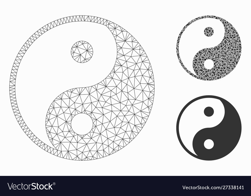 Yin Yang Mesh - Triangle Mosaic
