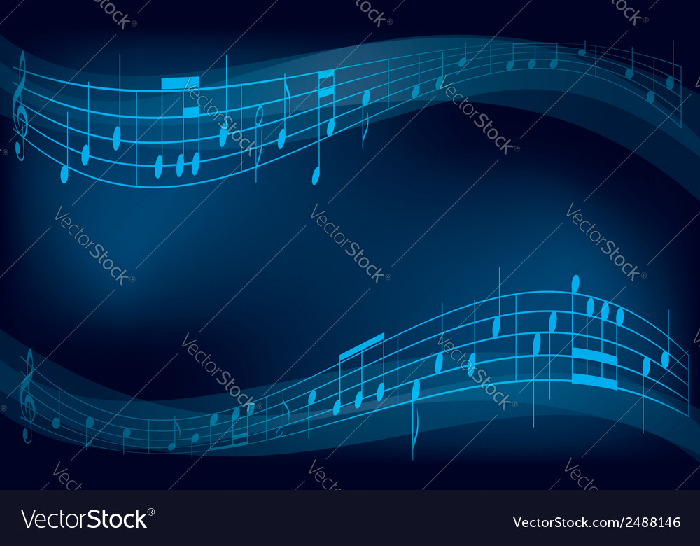 Abstract background with musical notes