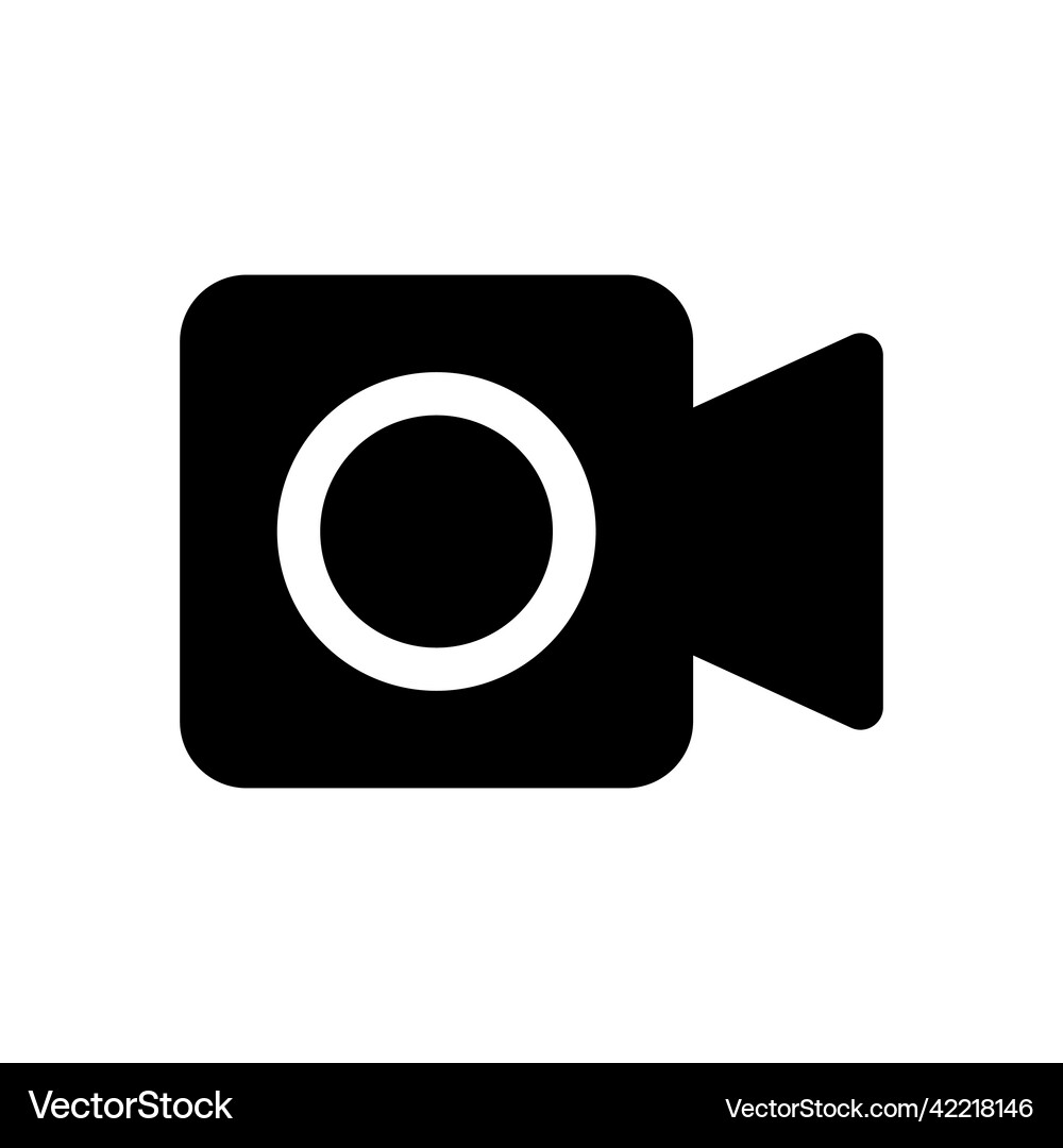 Camcorder icon isolated on white background Vector Image