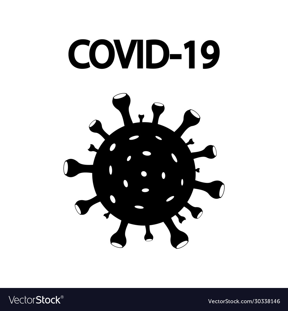 Covid19 19 with coronaviruses virus symbol Vector Image