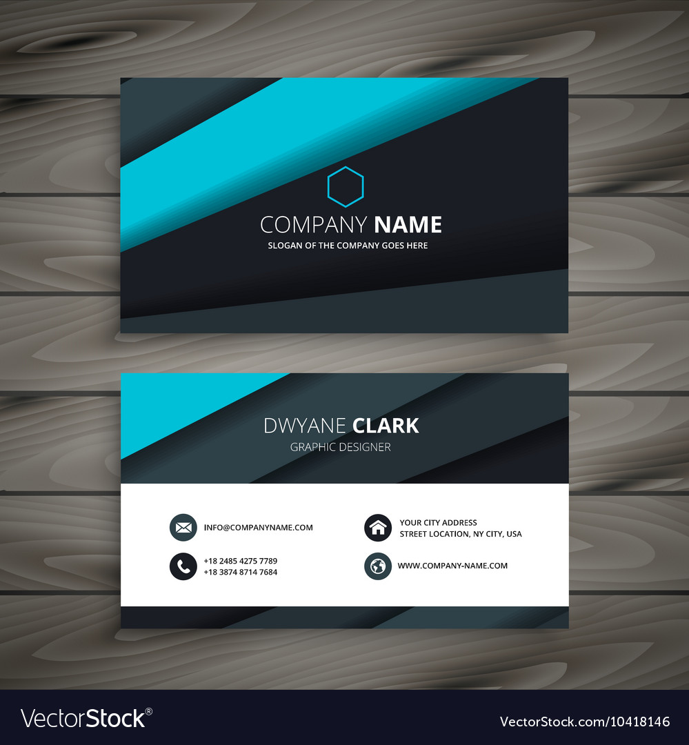 Elegant modern business card