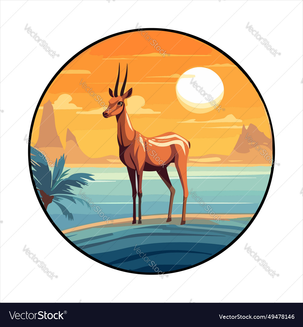 Impala cute funny cartoon kawaii colorful