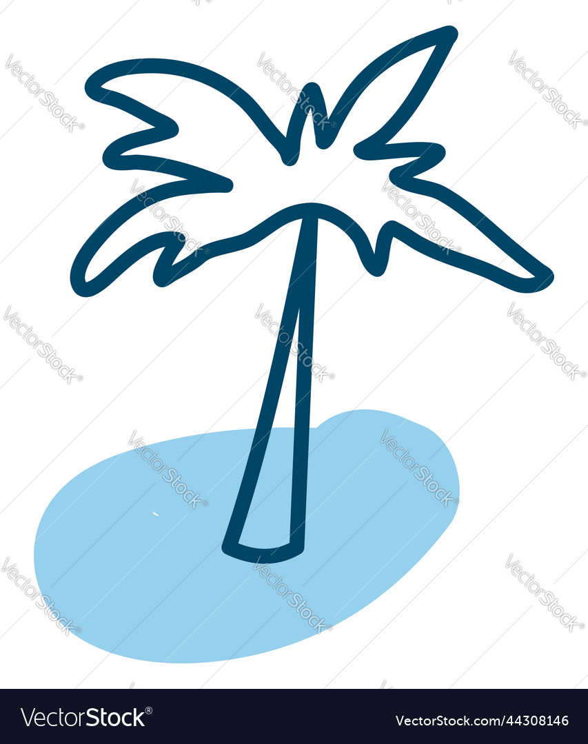 Ocean tree on a white background