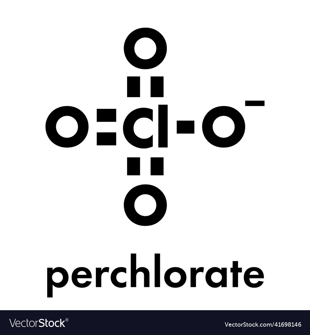 Perchlorate anion chemical structure salts