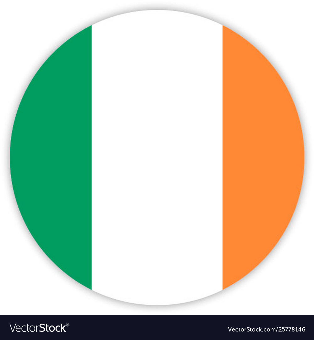 Simple round flag vector image Simple round flag