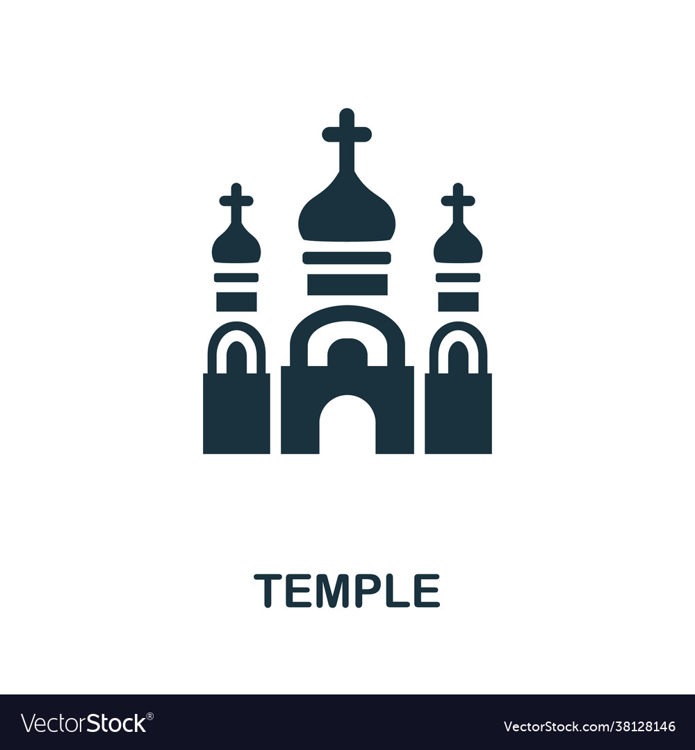 Tempel-Ikone einfache Element aus der Religion