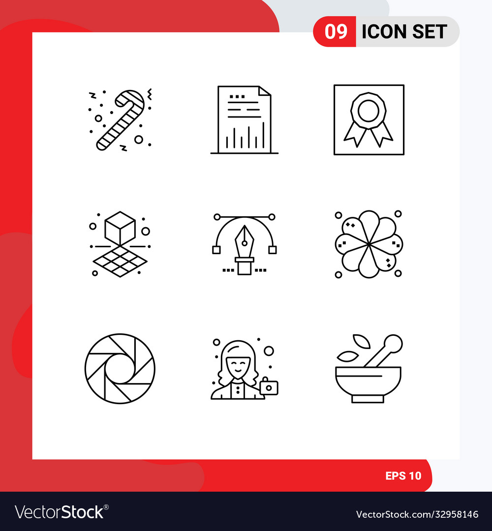 User interface pack 9 basic outlines text