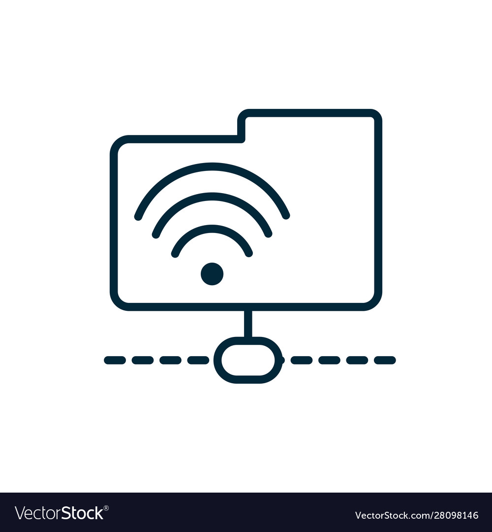 Wifi folder file internet things icon