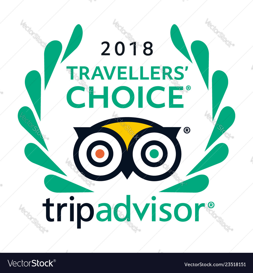 2018 Travellers Choice Tripadvisor Logo Icon Vector Image