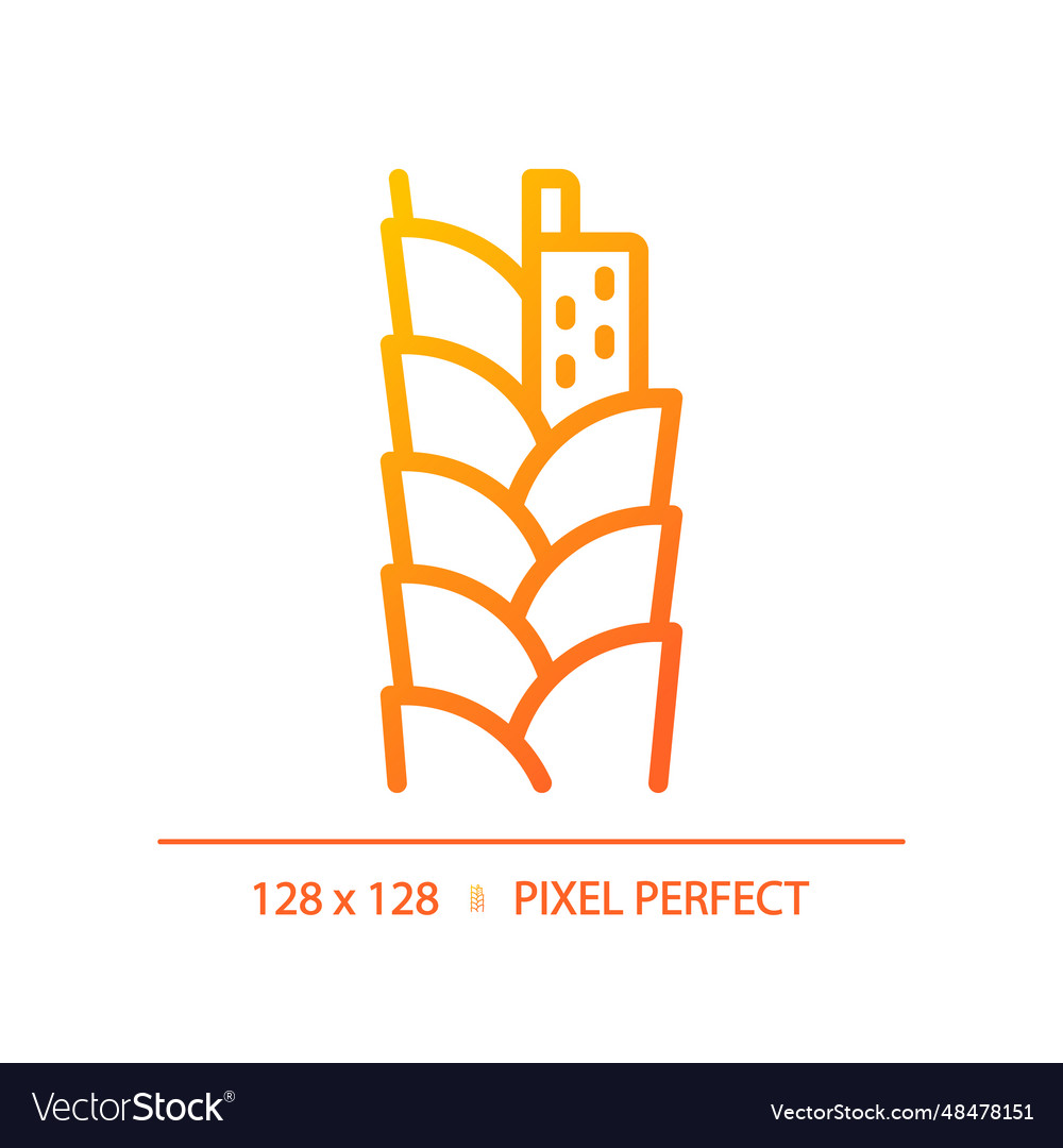 2d grooming tool thin linear gradient icon